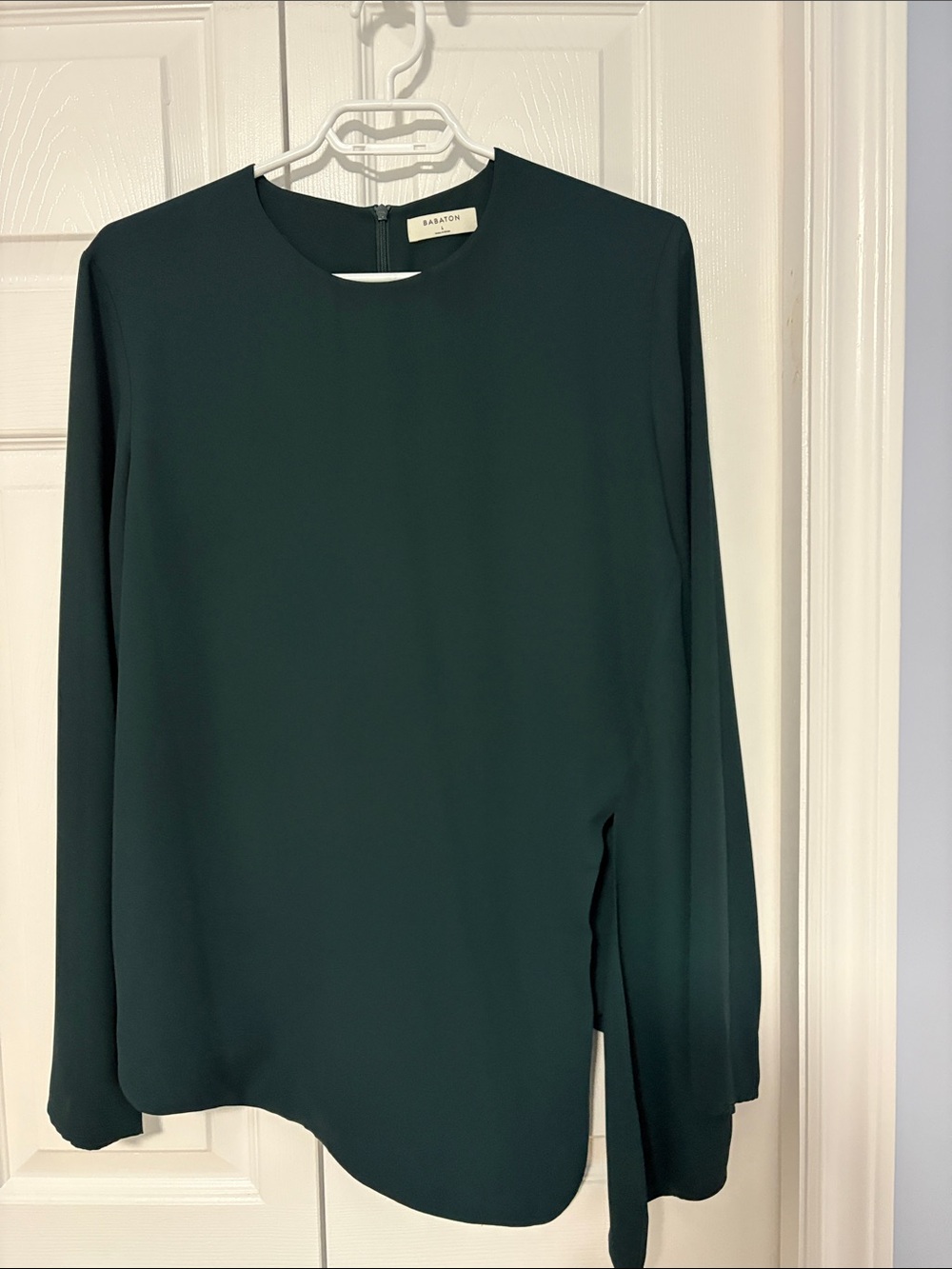 Babaton Forest Green Long Sleeve Blouse
